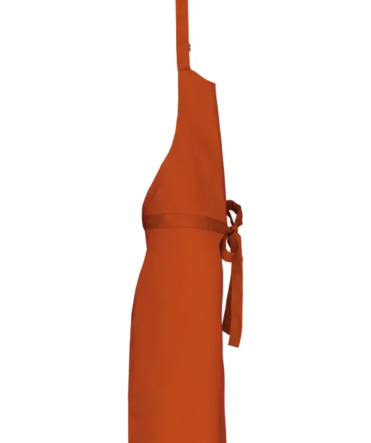 K895 - Katoenen schort zonder zak Burnt Orange