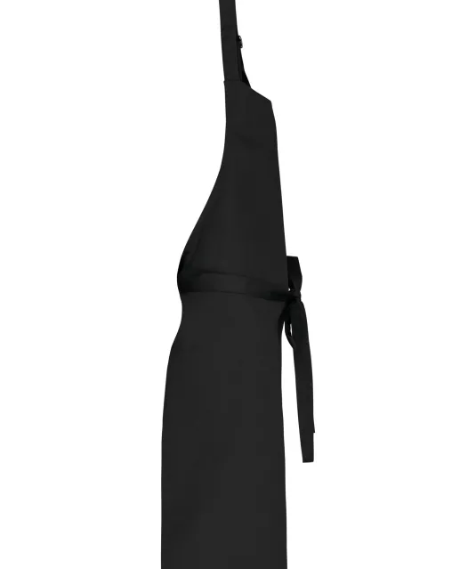 K895 - Katoenen schort zonder zak Black