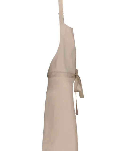 K895 - Katoenen schort zonder zak Beige