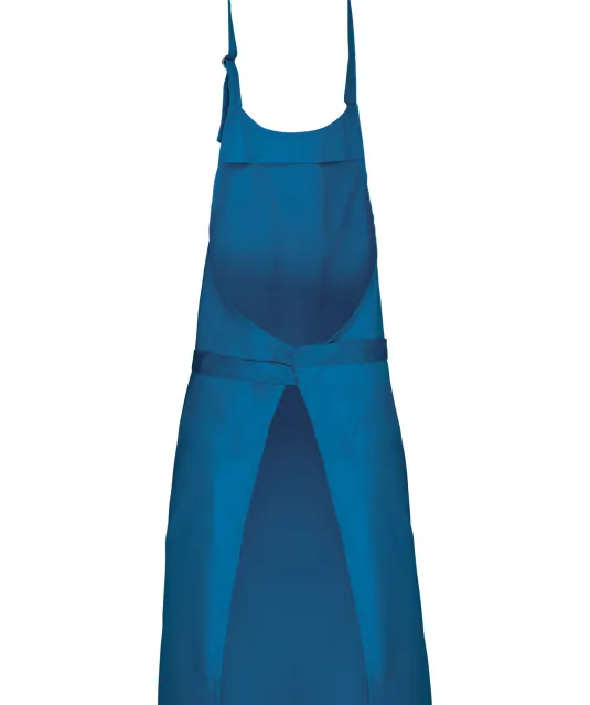 K895 - Katoenen schort zonder zak Tropical Blue