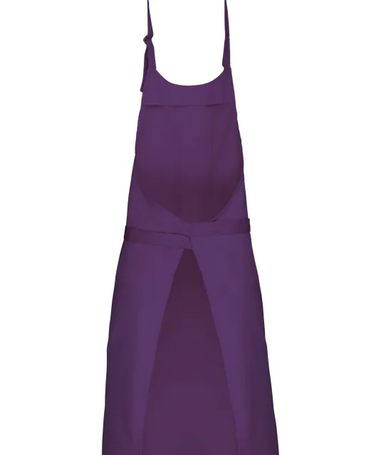 K895 - Katoenen schort zonder zak Purple