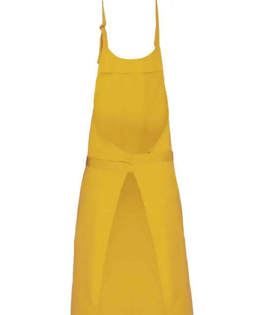 K895 - Katoenen schort zonder zak Mustard