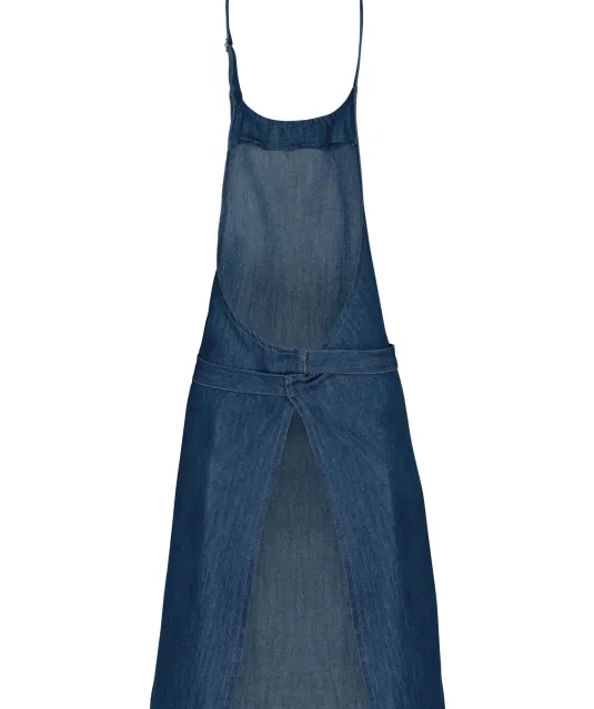 K895 - Katoenen schort zonder zak Denim