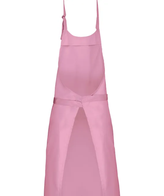 K895 - Katoenen schort zonder zak Dark Pink