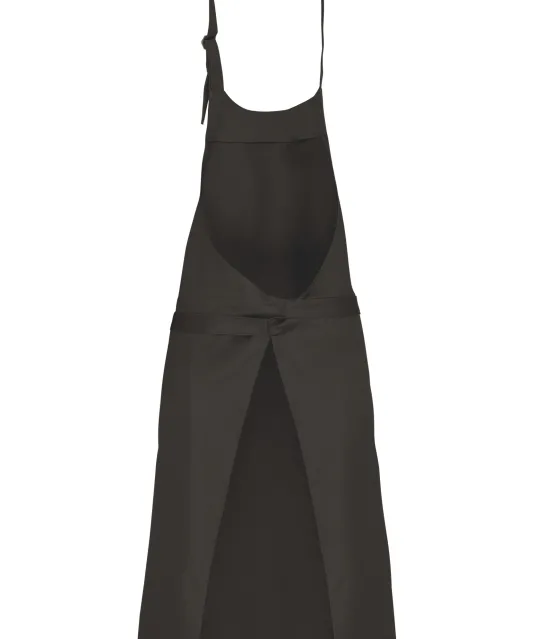 K895 - Katoenen schort zonder zak Dark Grey