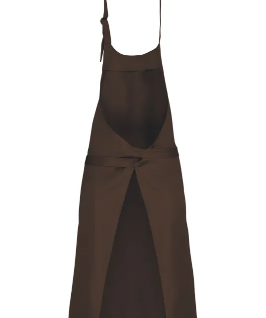 K895 - Katoenen schort zonder zak Chocolate
