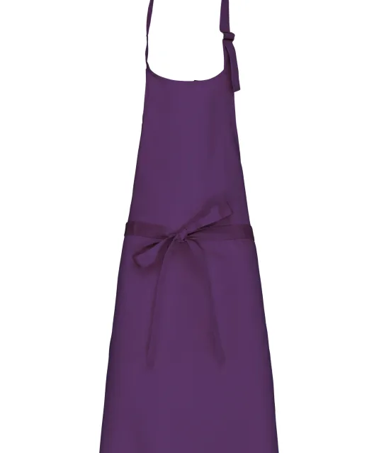 K895 - Katoenen schort zonder zak Purple