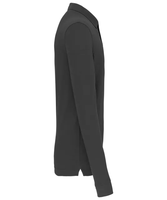 WK276 - Polo lange mouwen Dark Grey