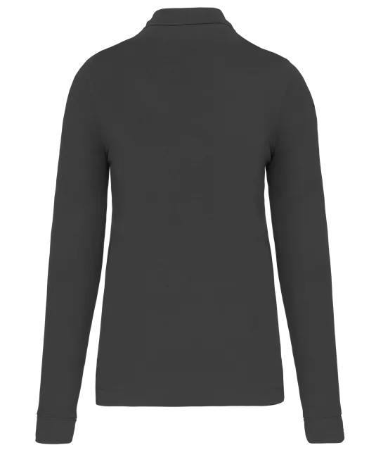 WK276 - Polo lange mouwen Dark Grey