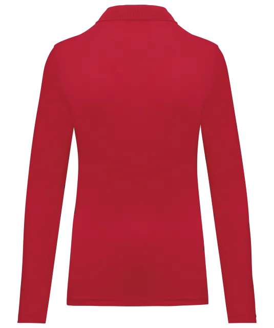 WK277 - Damespolo lange mouwen Red