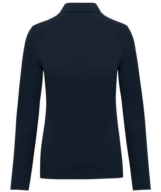 WK277 - Damespolo lange mouwen Navy