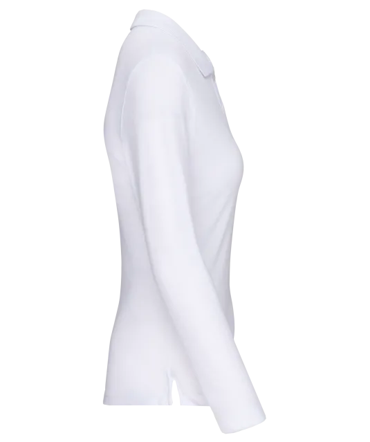 WK277 - Damespolo lange mouwen White