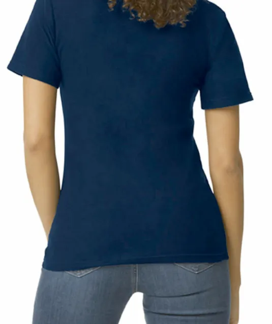 GI64800L - Damespolo Softstyle Dubbele piqué Navy