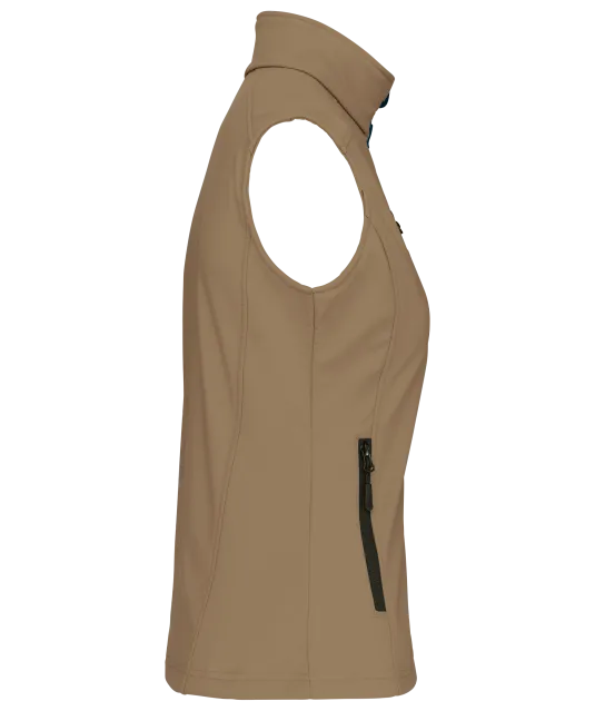 K404 - Dames softshell bodywarmer Camel