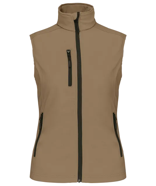 K404 - Dames softshell bodywarmer Camel