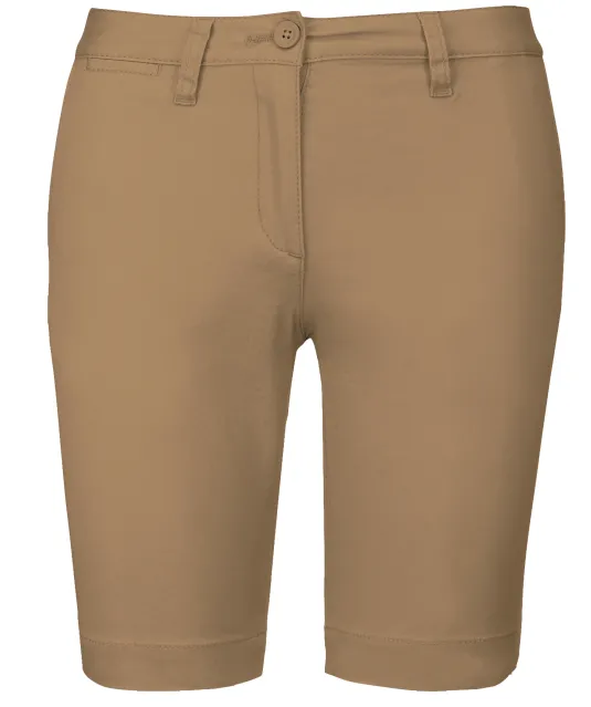 K751 - Dames chino bermudashorts Camel
