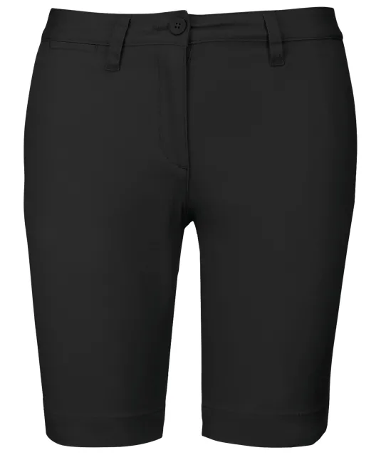 K751 - Dames chino bermudashorts Black