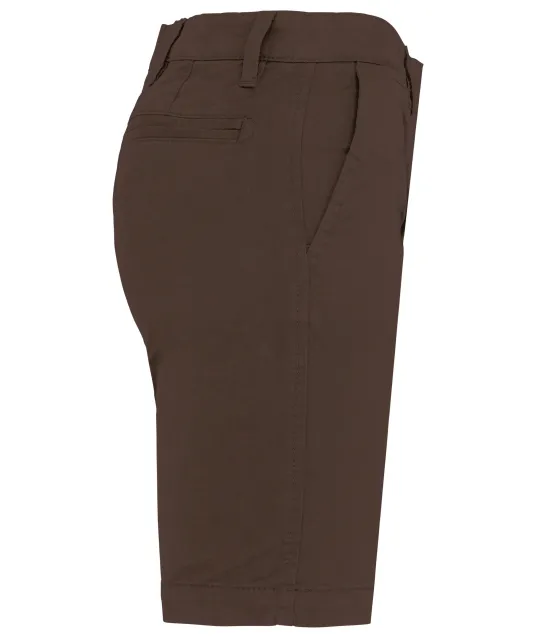 K751 - Dames chino bermudashorts Chocolate
