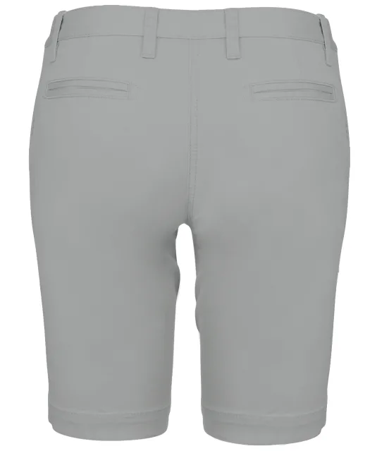 K751 - Dames chino bermudashorts Fine Grey