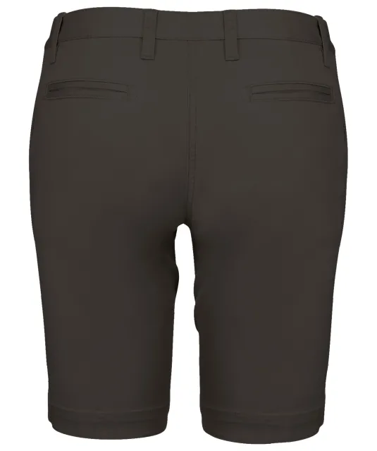 K751 - Dames chino bermudashorts Dark Grey