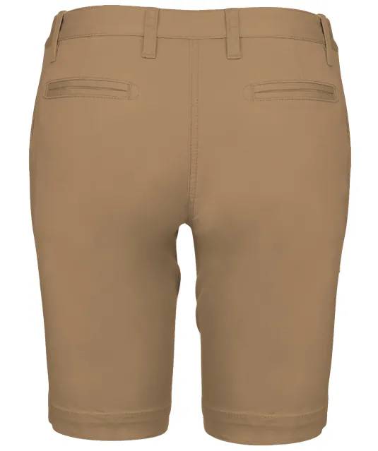 K751 - Dames chino bermudashorts Camel