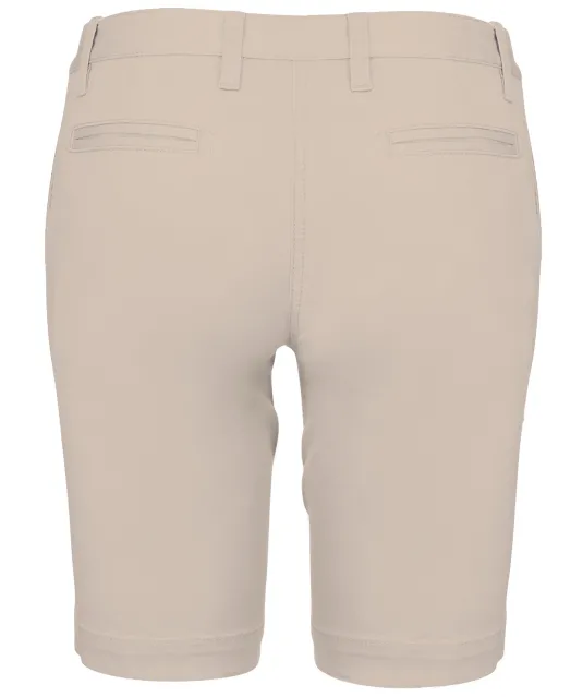 K751 - Dames chino bermudashorts Beige
