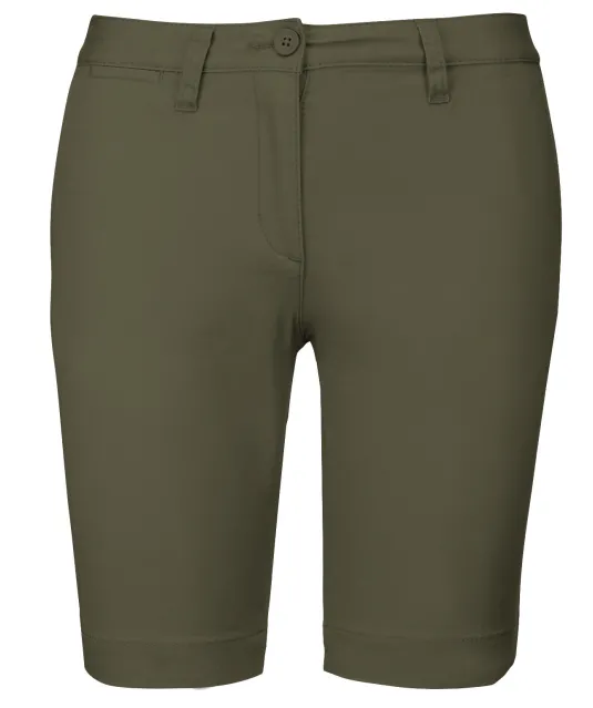 K751 - Dames chino bermudashorts Light khaki