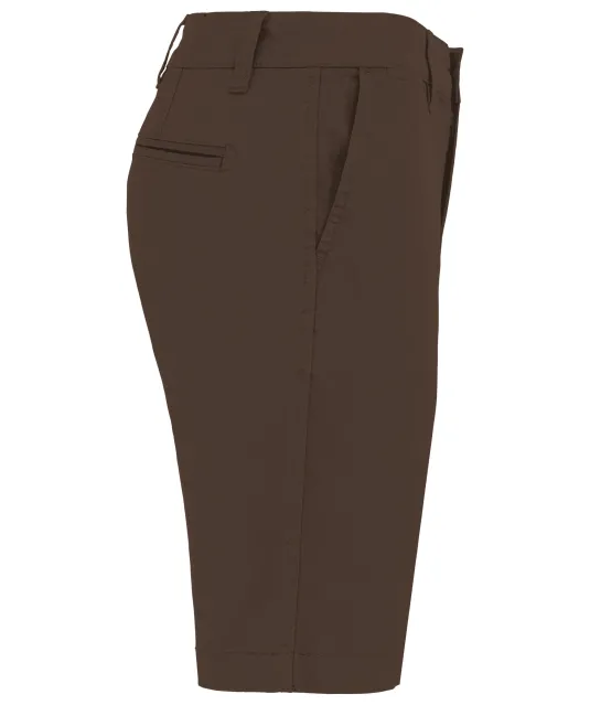 K750 - Heren chino bermudashorts Chocolate