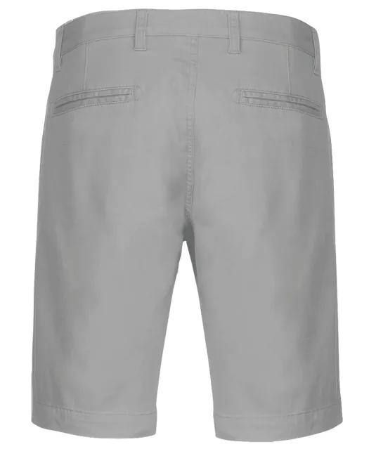 K750 - Heren chino bermudashorts Fine Grey