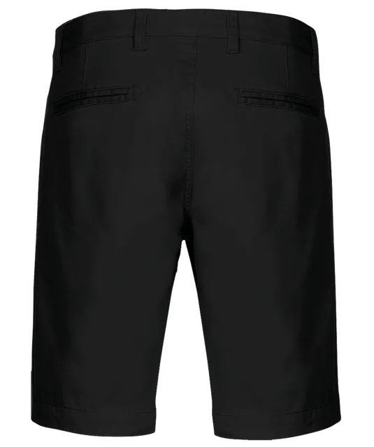 K750 - Heren chino bermudashorts Black
