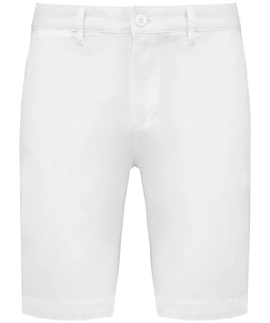 K750 - Heren chino bermudashorts White