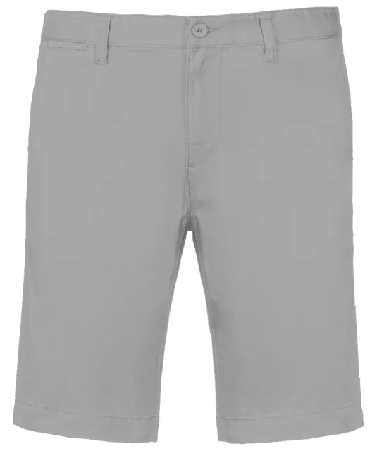 K750 - Heren chino bermudashorts Fine Grey