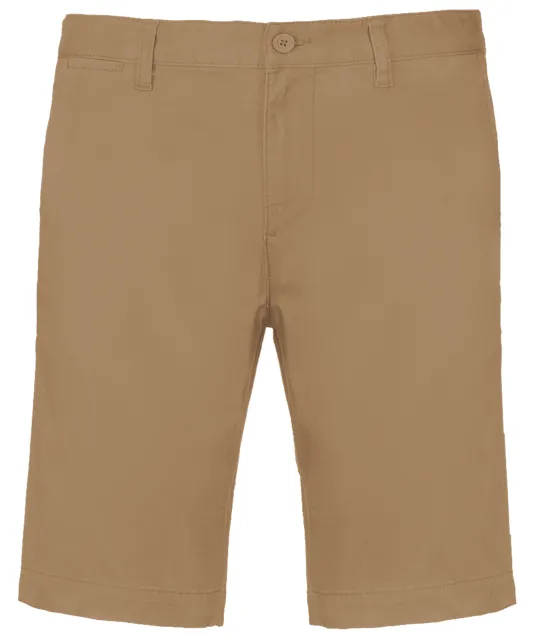 K750 - Heren chino bermudashorts Camel