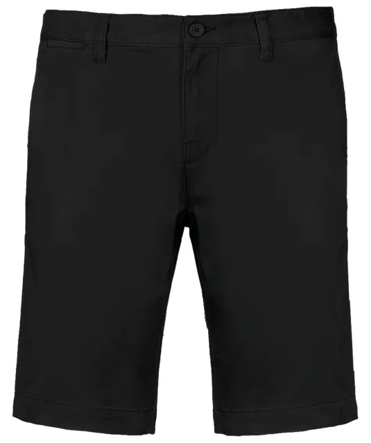 K750 - Heren chino bermudashorts Black
