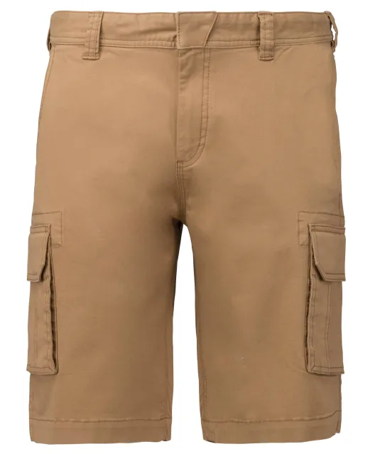 K754 - Herenbermuda met diverse zakken Camel