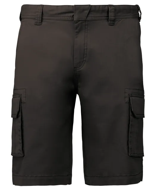 K754 - Herenbermuda met diverse zakken Dark Grey