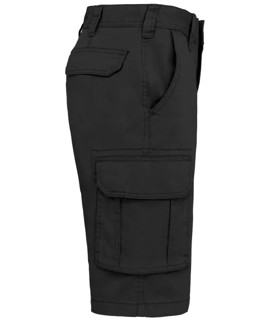 K754 - Herenbermuda met diverse zakken Black