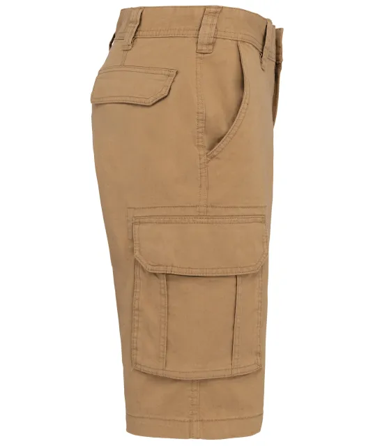 K754 - Herenbermuda met diverse zakken Camel