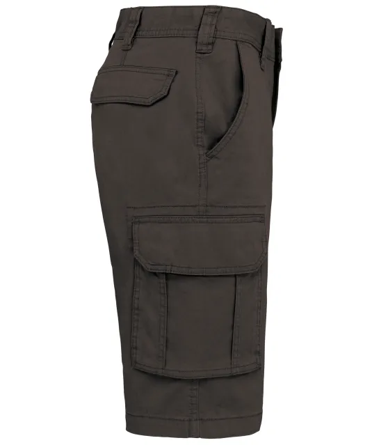K754 - Herenbermuda met diverse zakken Dark Grey