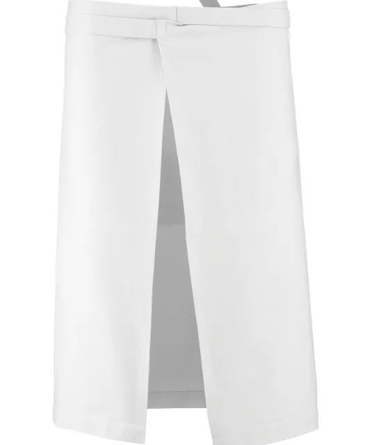 K887 - Katoenen lang schort White