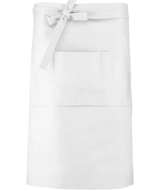 K887 - Katoenen lang schort White