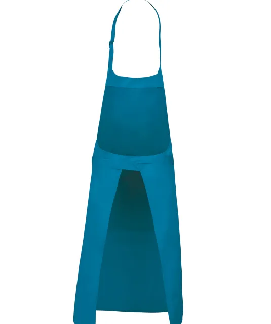 K890 - Schort van Polykatoen met zak Tropical Blue