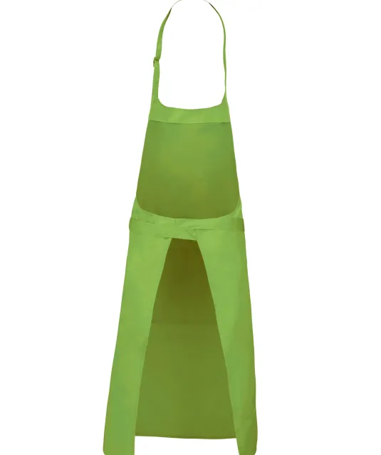 K890 - Schort van Polykatoen met zak Lime