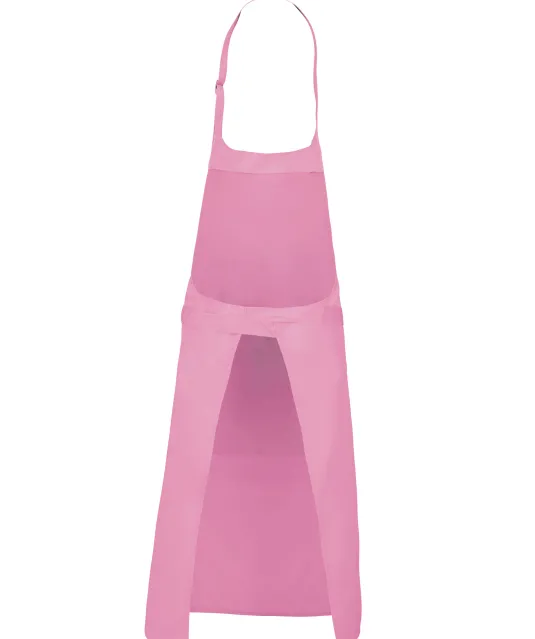 K890 - Schort van Polykatoen met zak Dark Pink
