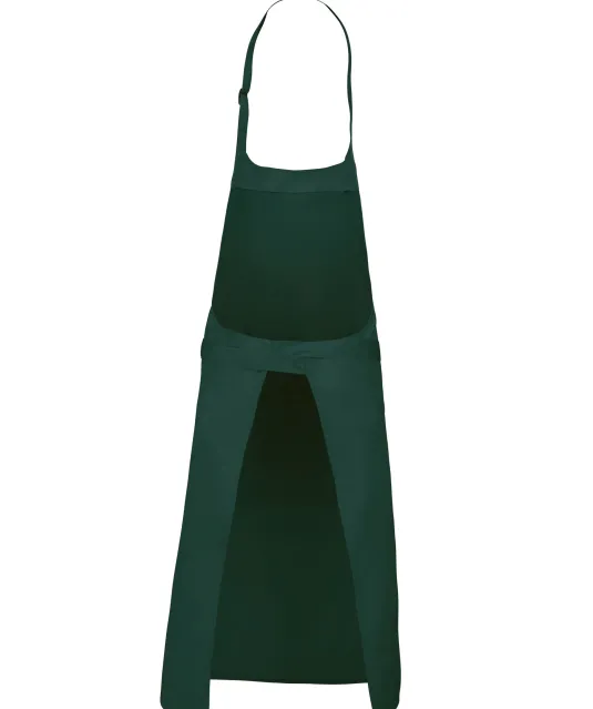 K890 - Schort van Polykatoen met zak Bottle Green