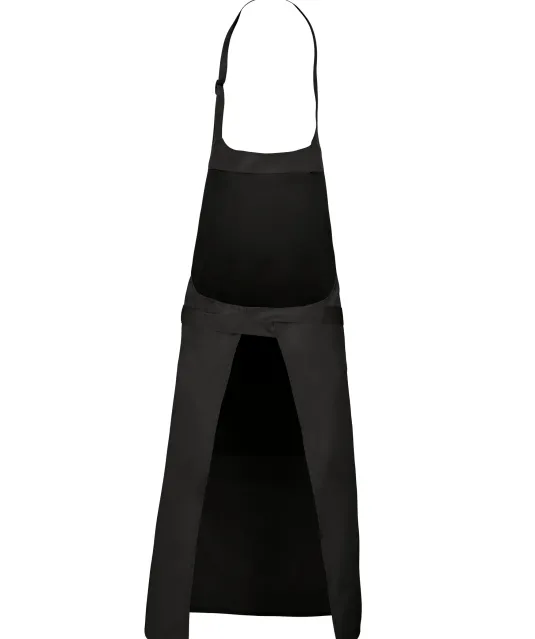 K890 - Schort van Polykatoen met zak Black