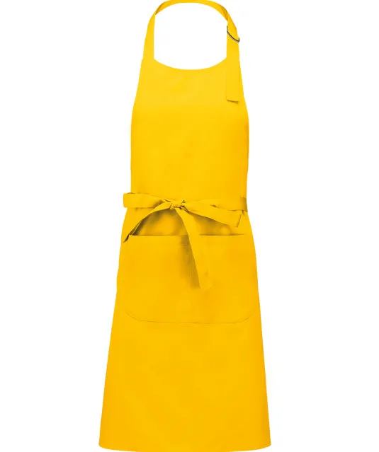 K890 - Schort van Polykatoen met zak Yellow