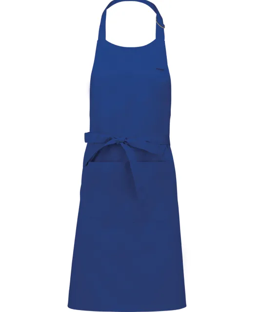 K890 - Schort van Polykatoen met zak Royal Blue