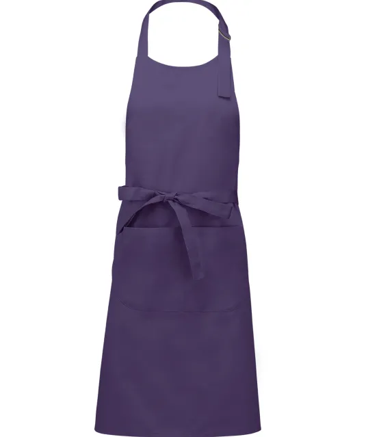 K890 - Schort van Polykatoen met zak Purple