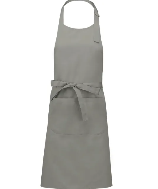 K890 - Schort van Polykatoen met zak Light Grey
